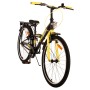 Volare Thombike Bicicletta per bambini - Ragazzi - 24 pollici - Nero Giallo - Due freni a mano