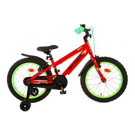 Bicicletta per bambini Volare Rocky - ragazzi - 18 pollici - Rossa - Due freni a mano