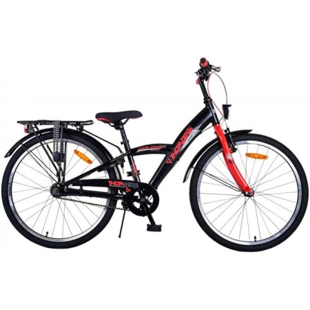 Bicicletta per bambini Volare Thombike - Ragazzi - 24 pollici - Nera Rossa - 3 marce