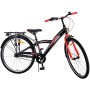 Bicicletta per bambini Volare Thombike - Ragazzi - 26 pollici - Nera Rossa - 3 marce