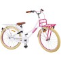 Bicicletta per bambini Volare Excellent - Ragazze - 24 pollici - Bianca