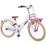 Bicicletta per bambini Volare Excellent - Ragazze - 24 pollici - Bianca - 3 marce