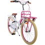 Bicicletta per bambini Volare Excellent - Ragazze - 24 pollici - Bianca - 3 marce