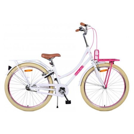 Bicicletta per bambini Volare Excellent - Ragazze - 26 pollici - Bianca - Due freni a mano