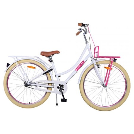 Bicicletta per bambini Volare Excellent - Ragazze - 26 pollici - Bianca - 3 marce