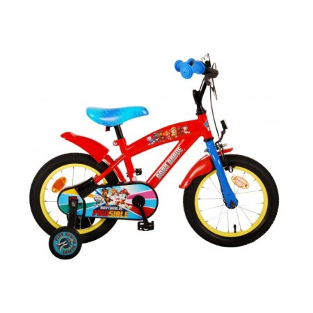 Bicicletta per bambini Paw Patrol - ragazzi - 14 pollici - Rossa/Blu