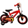 Bicicletta per bambini Disney Cars - Ragazzi - 12 pollici - Rossa