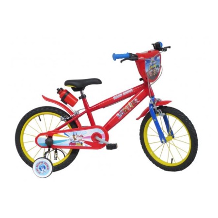 Paw Patrol Bicicletta per bambini - Ragazzi - 16 pollici - Rossa - Due freni a mano