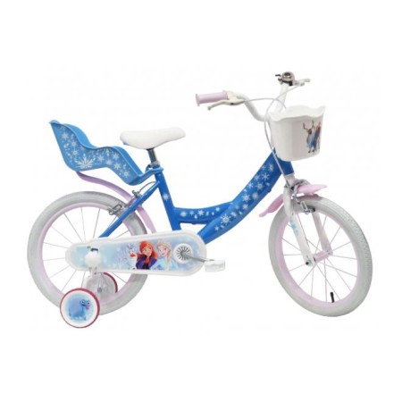 Bicicletta per bambini Frozen - Ragazze - 16 pollici - Blu - Due freni a mano