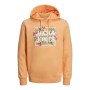 Felpa con Cappuccio Uomo Jack & Jones JJBECS SHAPE SWEAT HOOD 12225417 Arancio