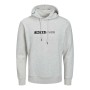 Felpa con Cappuccio Uomo Jack & Jones JJNEO SWEAT HOOD 12223701 Bianco