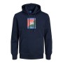 Felpa con Cappuccio Uomo JORBECKS Jack & Jones 12219571 Blu Marino