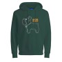 Felpa con Cappuccio Uomo JORPAL SWEAT HOOD FST Jack & Jones 2310015 Verde