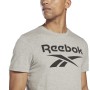 Maglia a Maniche Corte Uomo Reebok BIG LOGO TEE HD4219 Grigio