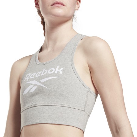 Top Sportivo Donna Reebok BRALET GR9393 Grigio