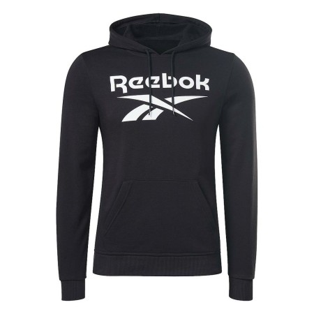 Felpa con Cappuccio Uomo Reebok I FT BIG LOGO OTH H54788 Nero