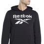 Felpa con Cappuccio Uomo Reebok I FT BIG LOGO OTH H54788 Nero