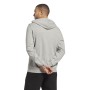 Felpa con Cappuccio Uomo Reebok RI FT LEFT CHEST OT HZ8788 Grigio