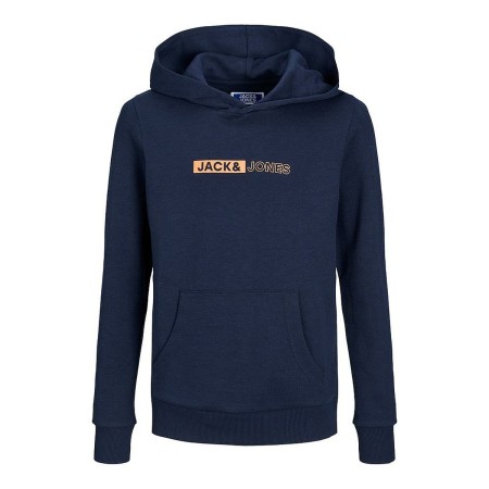 Felpa per Bambini Jack & Jones JJNEO HOOD JNR 12225210 Blu Marino