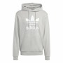 Felpa con Cappuccio Uomo Adidas TREFOIL HOODY IA4884 Grigio