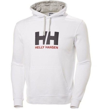 Felpa con Cappuccio Uomo HH LOGO Helly Hansen 33977 001 Bianco