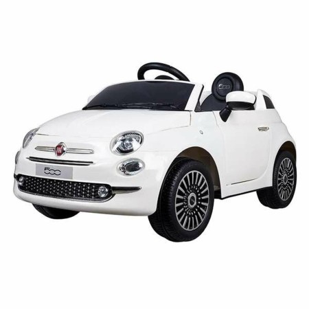 Macchina Elettrica per Bambini Fiat 500 MP3 30 W 4,5 Ah 6 V Con telecomando Bianco