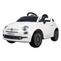 Macchina Elettrica per Bambini Fiat 500 MP3 30 W 4,5 Ah 6 V Con telecomando Bianco