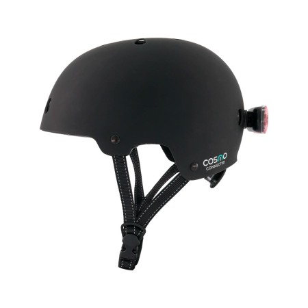 Casco da Ciclismo per Adulti Cosmo Evasion Nero S/M Luce LED Nero opaco (Ricondizionati B)