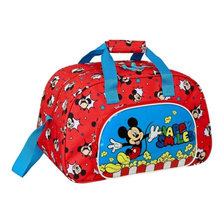 Borsa da Palestra Mickey Mouse Clubhouse Happy SMiles Rosso Azzurro (40 x 24 x 23 cm)