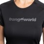 Maglia a Maniche Corte Donna Trangoworld Chovas Montagna Nero