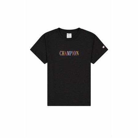 Maglia a Maniche Corte Donna Champion Crewneck Croptop Nero