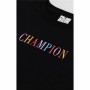 Maglia a Maniche Corte Donna Champion Crewneck Croptop Nero