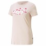 Maglia a Maniche Corte Donna Puma Ess+ Animal Salmone