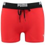 Costume da Bagno Uomo Puma Logo Swim Trunk Boxer Rosso