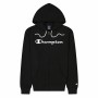 Felpa con Cappuccio Uomo Champion Hooded Full Zip Nero