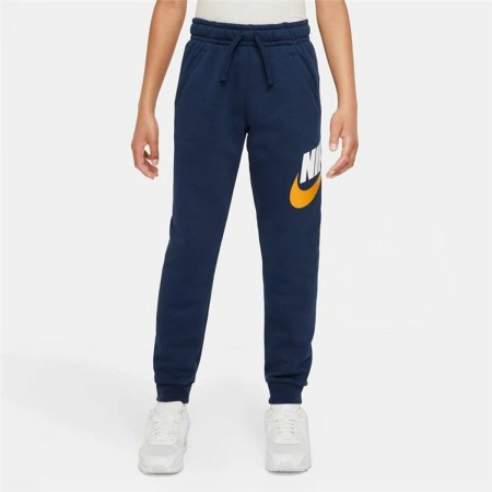 Pantalone Lungo Sportivo Nike Sportswear Club Fleece Azzurro Blu scuro