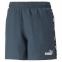 Pantaloni Corti Sportivi da Uomo Puma Ess+ Tape Grigio scuro Blu scuro