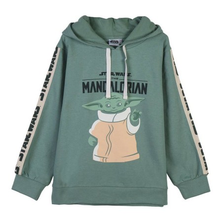 Felpa con Cappuccio Bambino The Mandalorian Verde