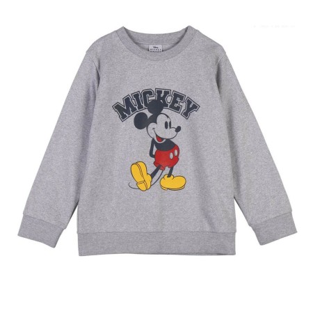 Felpa senza Cappuccio Bambino Mickey Mouse Grigio