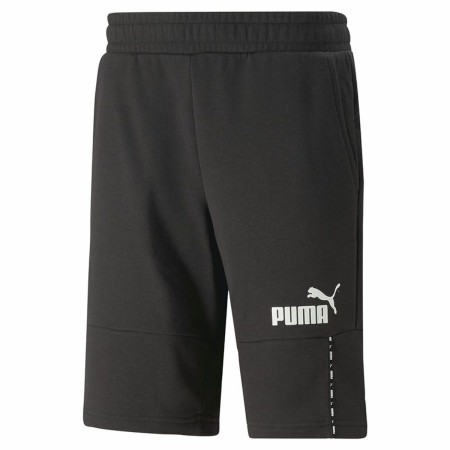 Pantaloncino Sportivo Puma Essentials Block Tape Nero Uomo