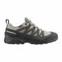 Scarpe Sportive Salomon X Ward GORE-TEX Pelle Montagna Beige Grigio scuro Uomo