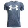 Maglia a Maniche Corte Bambino Under Armour Tech Twist SS Azzurro