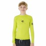 Maglia Rip Curl Corps L/S Rash Vest Giallo Surf Lycra