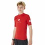 Maglia a Maniche Corte Bambino Rip Curl Corps L/S Rash Vest Rosso Lycra Surf