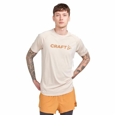 Maglia a Maniche Corte Craft Core Essence Logo Beige