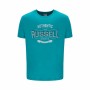 Maglia a Maniche Corte Russell Athletic Amt A30081 Acquamarina Uomo