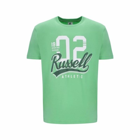 Maglia a Maniche Corte Russell Athletic Amt A30101 Verde Uomo