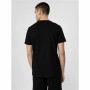 Maglia a Maniche Corte 4F Regular Plain Nero Uomo