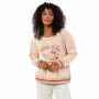 Felpa senza Cappuccio Donna Rip Curl Crew Striped Marrone Chiaro