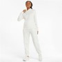 Felpa con Cappuccio Donna Puma Essentials Embroidery Bianco